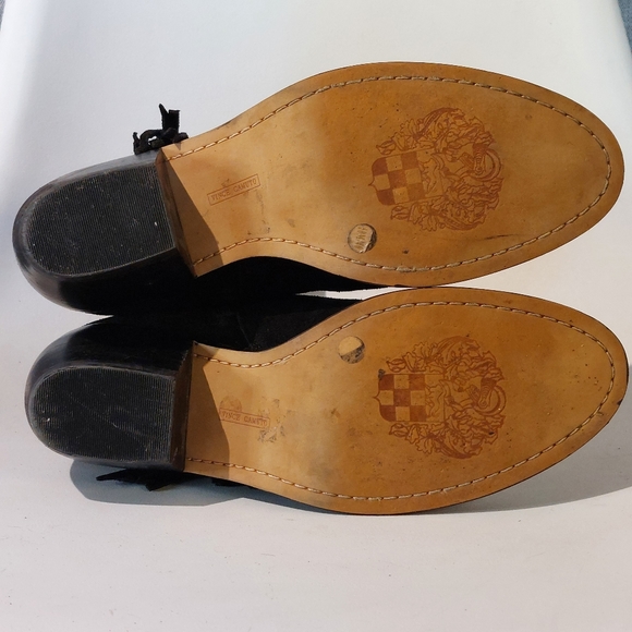 Vince Camuto black suede Celia fringed Western boot, sz 10, EUC - Picture 11 of 12